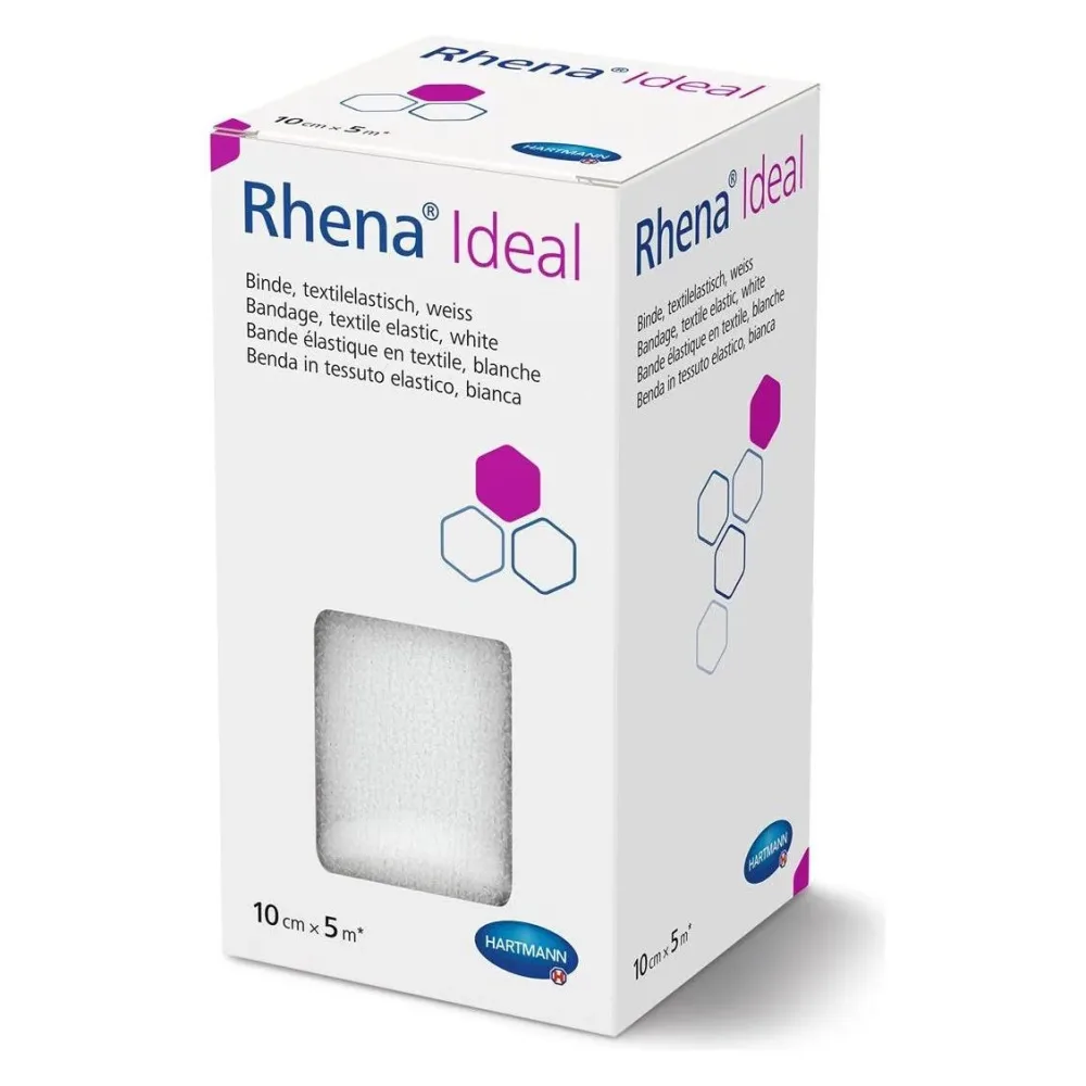 Rhena Ideal elastische Binde 15cm x 5m weiss (10 Stk)