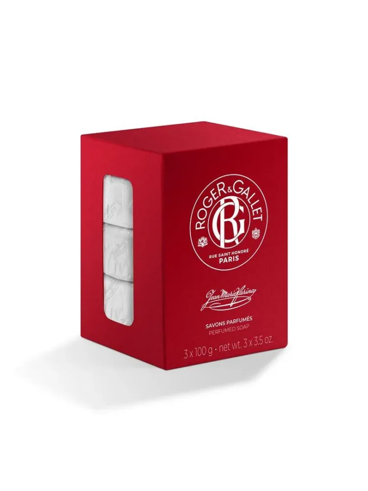 Roger & Gallet - Jean Marie Farina Box mit 3 Parfümierten Seifen, Set