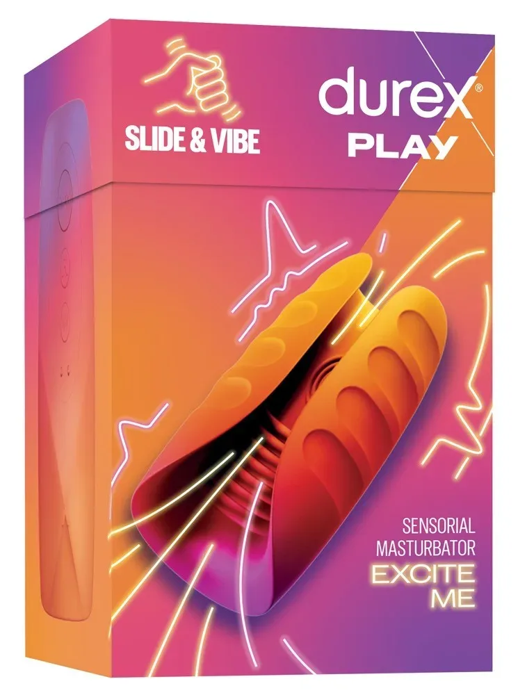 Durex Play Vibe & Slide Sensorial Masturbator (1 Stk)