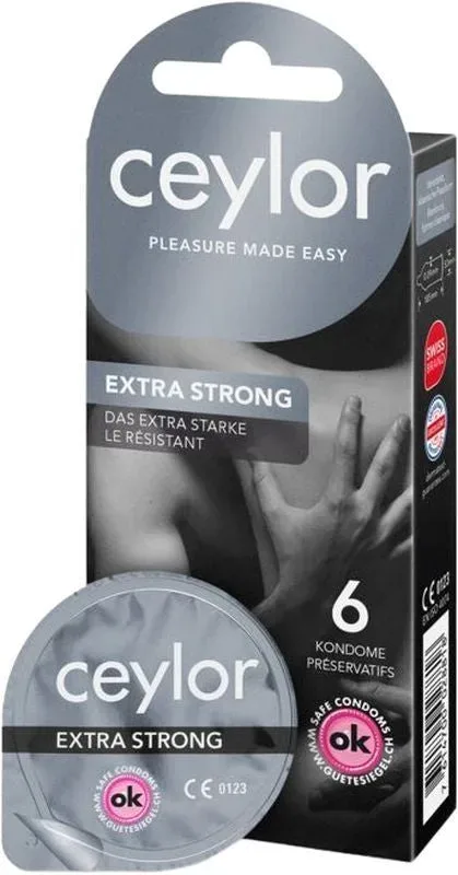 Ceylor Extra Strong Condoms, 6 Stück - Amorana