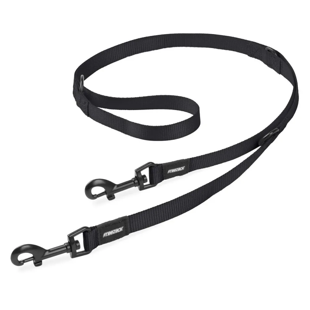 Freezack Basic Uni Leine schwarz, Länge 96-142cm (1 Stk)