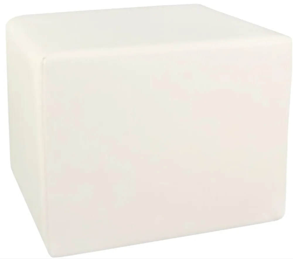 MEDiDOR Lagerungswürfel Skai Tundra, weiss, 50x40x45cm (1 Stk)