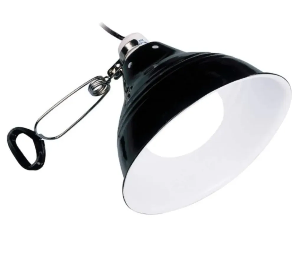 Exo Terra Terrarium Porzellan-Klemmlampe und Leuchtreflektor 100W, 21x24x16cm (1 Stk)