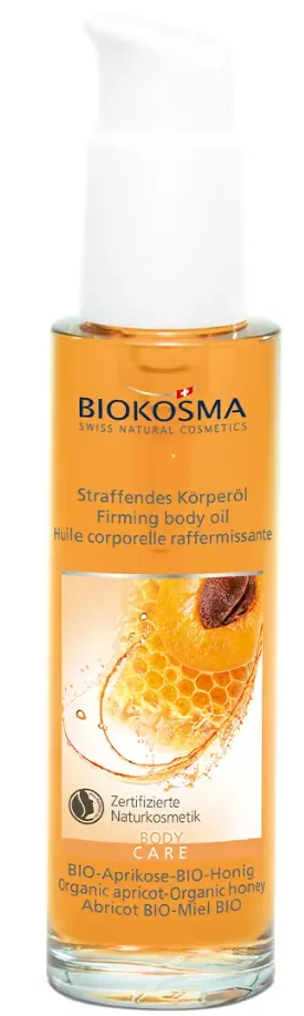 BIOKOSMA Straffendes Körperöl Bio-Aprikose & Bio-Honig (100ml)