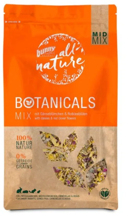 bunny All Nature Botanicals Mix mit Gänseblümchen & Rotkleeblüten (120g)