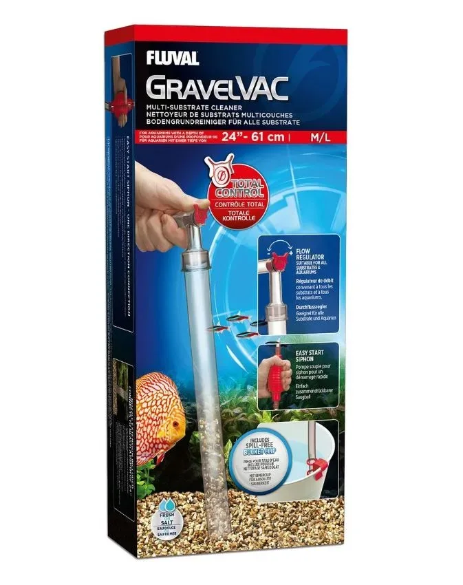 Fluval GravelVAC Kiesreiniger, M/L bis zu 60cm (1 Stk)