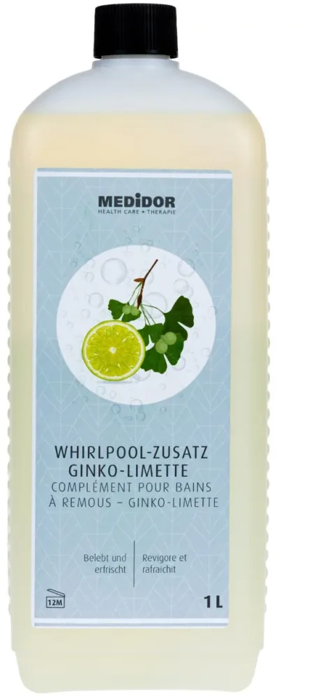 MEDiDOR Whirlpool Zusatz, Ginkgo-Limette (1 Liter)