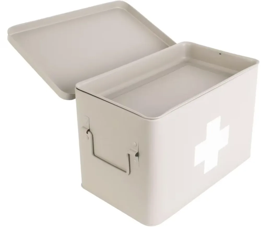Present Time Erste Hilfe Schrank, 31.5x21cm, Grau matt (1 Stk)
