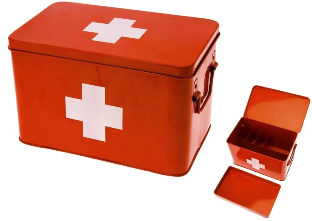 Present Time Erste Hilfe Schrank, 31.5x21cm, Rot (1 Stk)