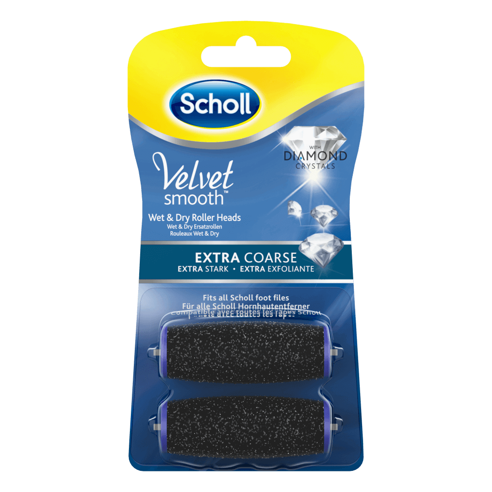 Scholl Velvet Smooth Ersatzrollen, Extra Stark (2 Stk)