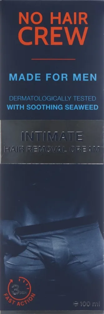 NO HAIR CREW Enthaarungscreme Intim M&auml;nner 100 ml