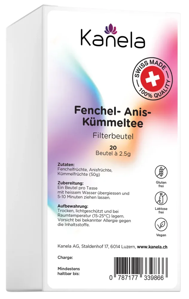 Kanela Fenchel & Anis & Kümmel Tee (20 Beutel)