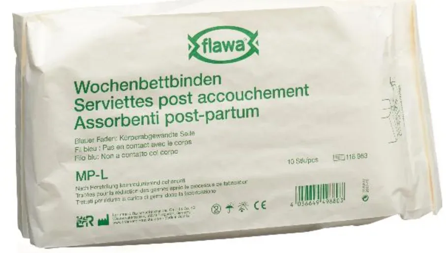 FLAWA Wochenbettbinden Lang (10 Stk)