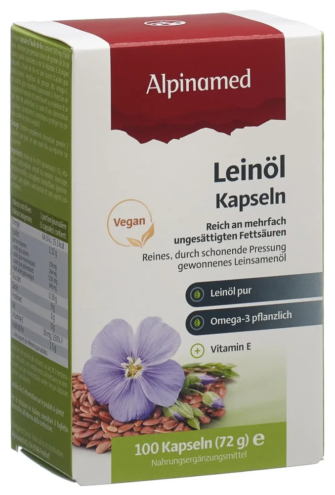 ALPINAMED Lein&ouml;l Kaps 100 Stk