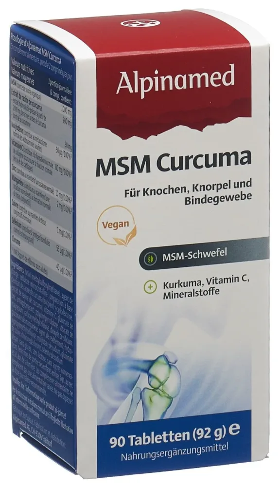 Alpinamed MSM Curcuma Tabletten (90 Stk)