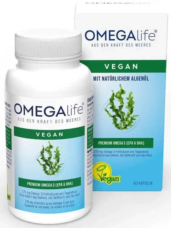 OMEGA-LIFE Algenöl Kapseln (60 Stk)