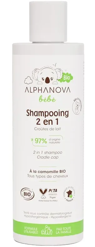 ALPHANOVA bébé Bio-Babyshampoo 2in1 (200ml)