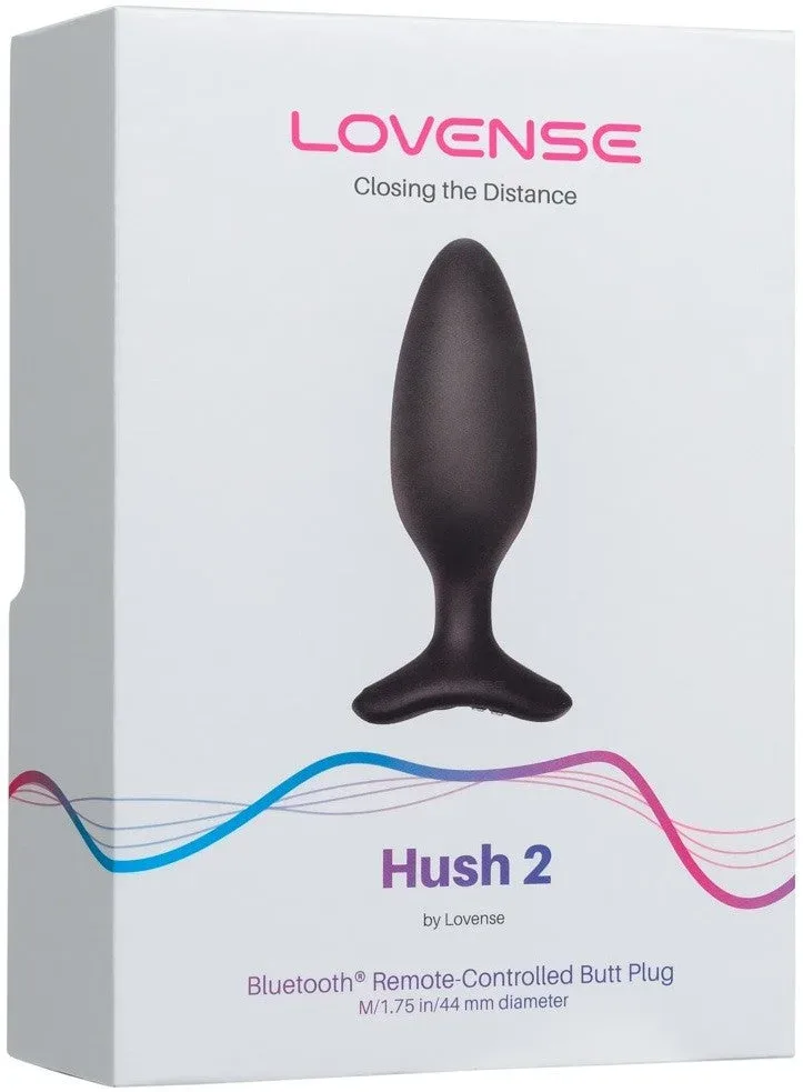 Lovense Hush 2 L Connected Vibrating - Black, M - Amorana