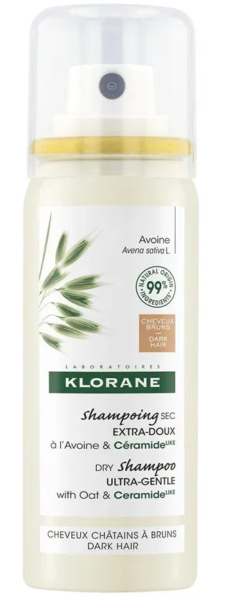 KLORANE - Getöntes Trockenshampoo, Hafer & Ceramidᴸᴵᴷᴱ, 50 ml