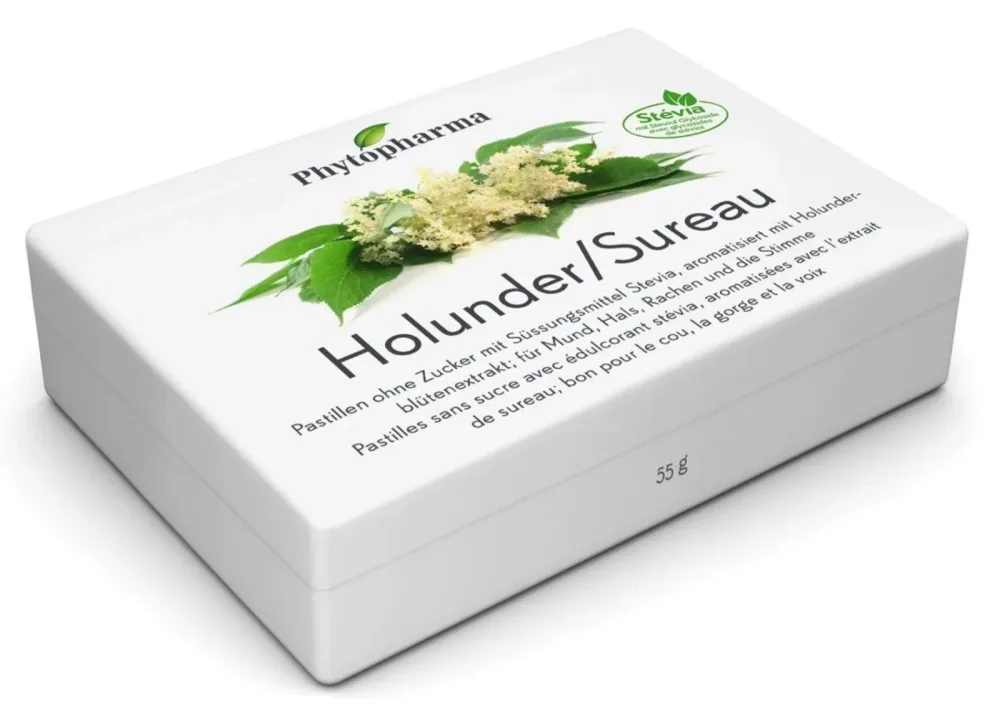 Phytopharma Holunderblüten Pastillen (40 Stk)