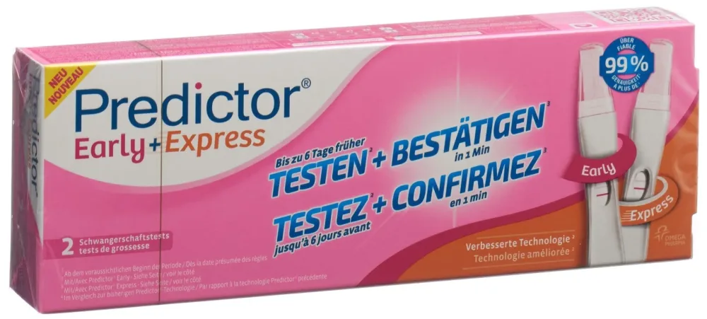 PREDICTOR EARLY+EXPRESS Schwangerschaft Test (2 Stk)