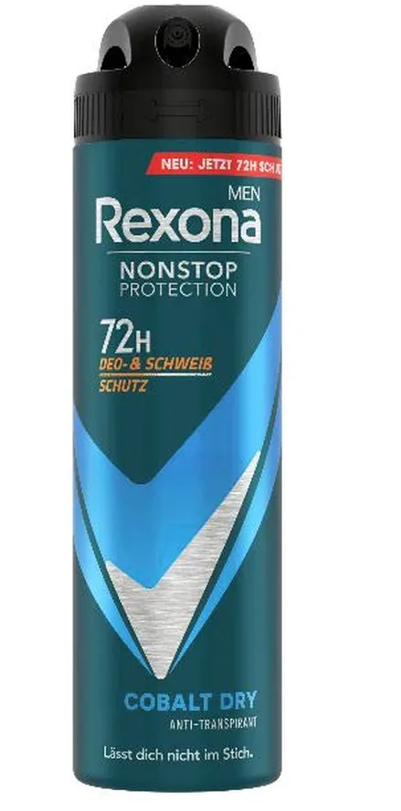 Rexona - Deospray, Men Nonstop Protection Anti-Transpirant Cobalt Dry, 150  ml