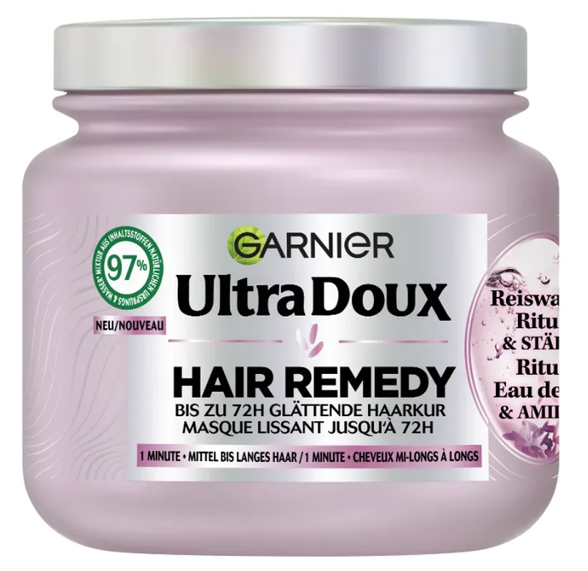 GARNIER Ultra DOUX 1-Minute Haarkur Reiswasser Ritual & Stärke (340ml)