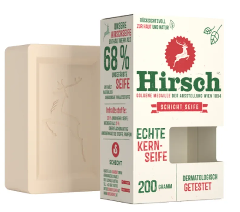 Hirsch Schicht-Kernseife (200g)