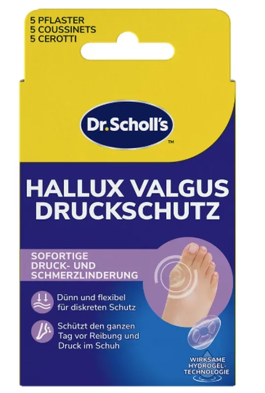 Scholl - Hallux Valgus Druckschutz, 5 Stücke