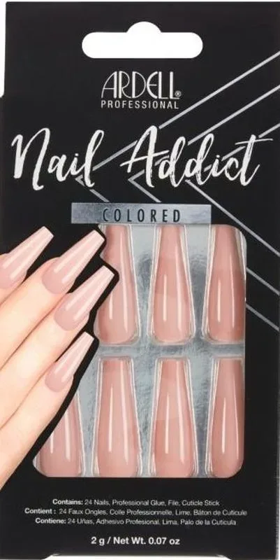 Ardell - Nail Addict Nude Pink, Künstliche Fingernägel, 24 Stk