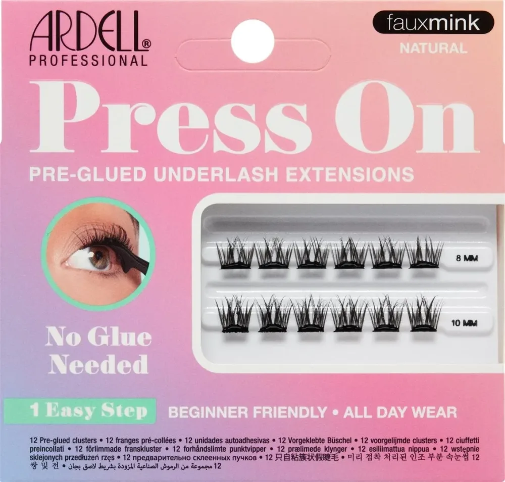Ardell - Press On Faux Mink Natural, 12 Stück
