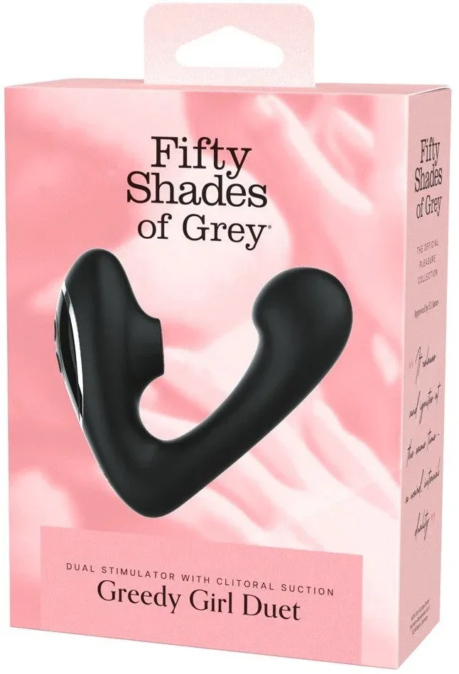 Fifty Shades of Grey Greedy Girl Duet Duo Wavy G-Punkt- und Klitoris Saugvibrator
