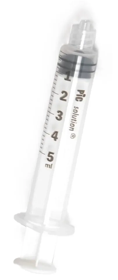 Pic Solution Einmalspritze, 5ml luer-lock zentrisch (100 Stk)