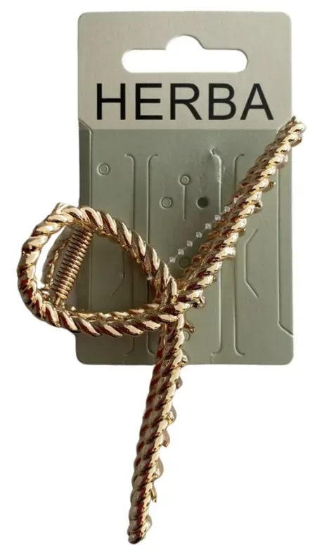 HERBA Klammer Loop, 11cm, Metall gold (1 Stk)