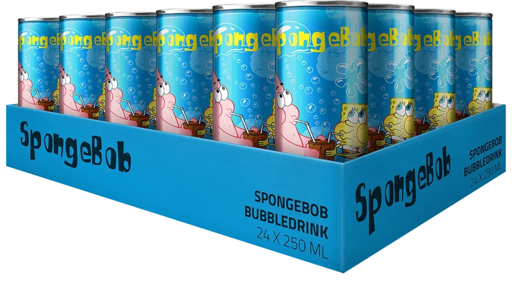 Kids Drinks Spongebob Bubble Drink Ananas (24x250ml)