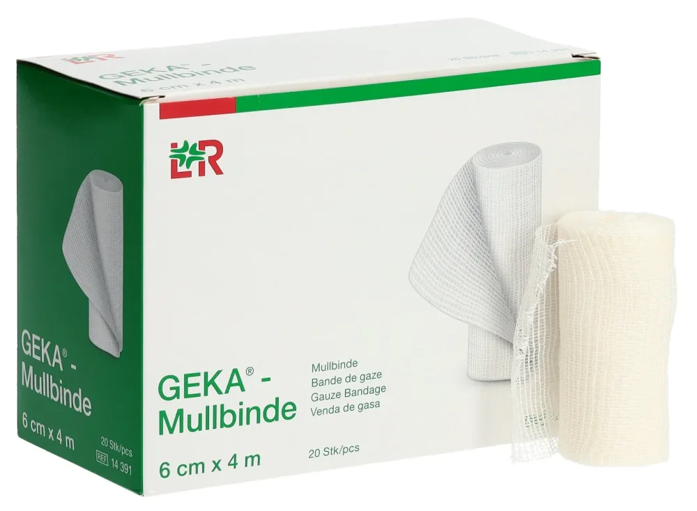 GEKA Mullbinde 6cmx4m (20 Stk)