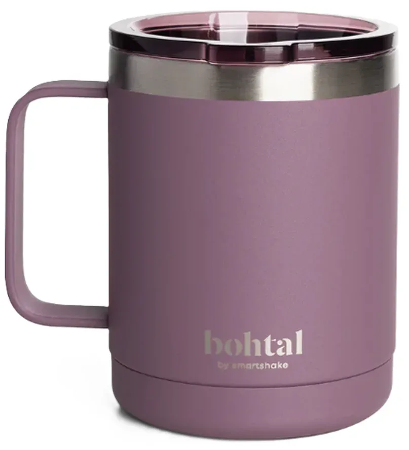 Smartshake Bohtal Stainless Steel Coffee Mug, 350ml, Plum (1 Stk)
