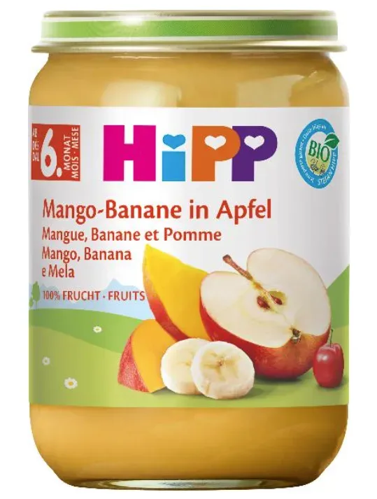 Hipp Bio Mango-Banane in Apfel (190g)