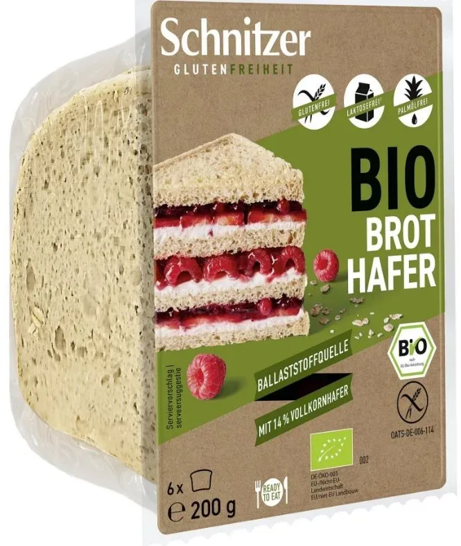 Schnitzer Bio Toastbrot Hafer glutenfrei (200g)