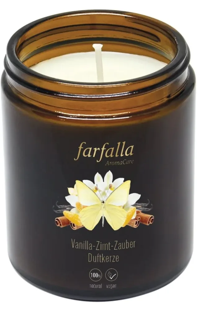 Farfalla Aroma-Duftkerze Vanilla-Zimt-Zauber (1 Stk)