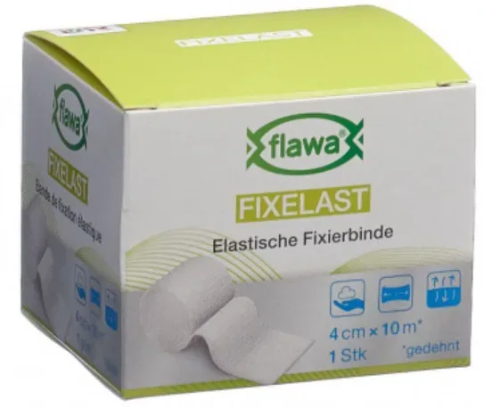 FLAWA Fixelast Fixierbinde, 4cmx10m (1 Stk)