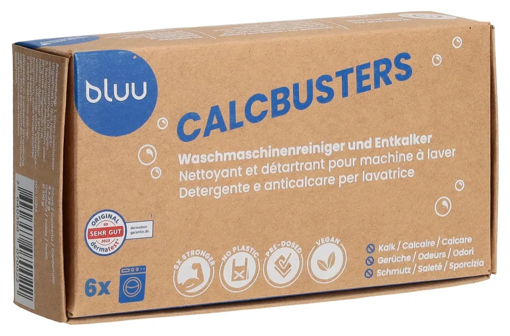 bluu calcbusters Waschmaschinenreiniger & Entkalker (6 Stk)