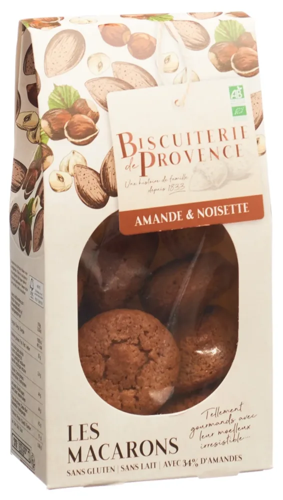 BISCUITERIE DE PROVENCE Makronen Haselnuss glutenfrei Bio (130g)