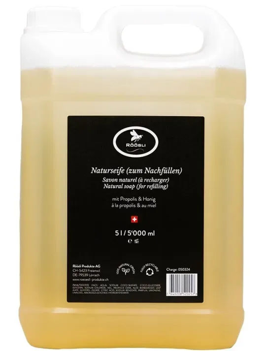 RÖÖSLI Naturseife mit Propolis & Honig (5 Liter)
