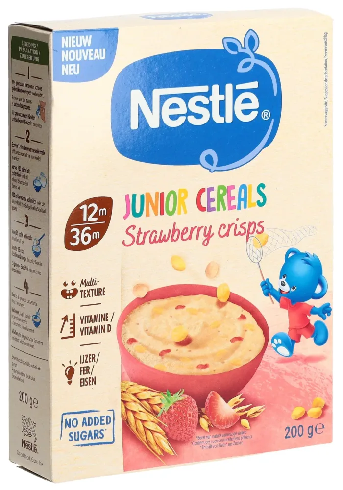 Nestlé Junior Cereals Crisps Strawberry (200g)