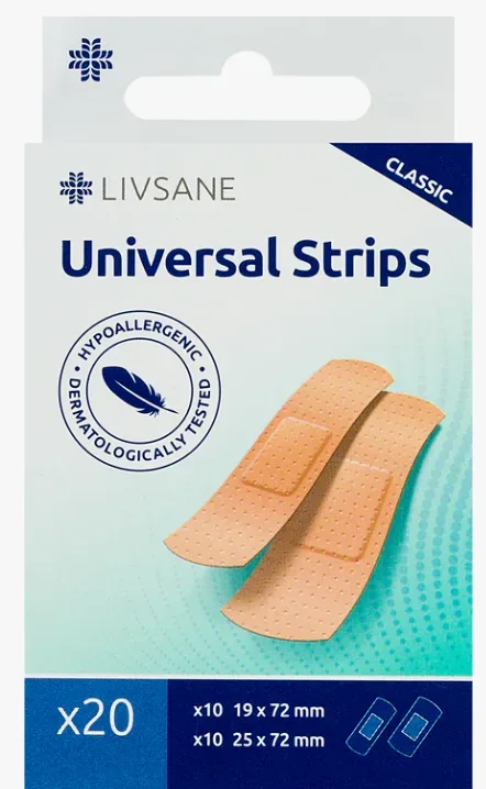 Livsane Classic Universal Pflaster Strips (20 Stk)