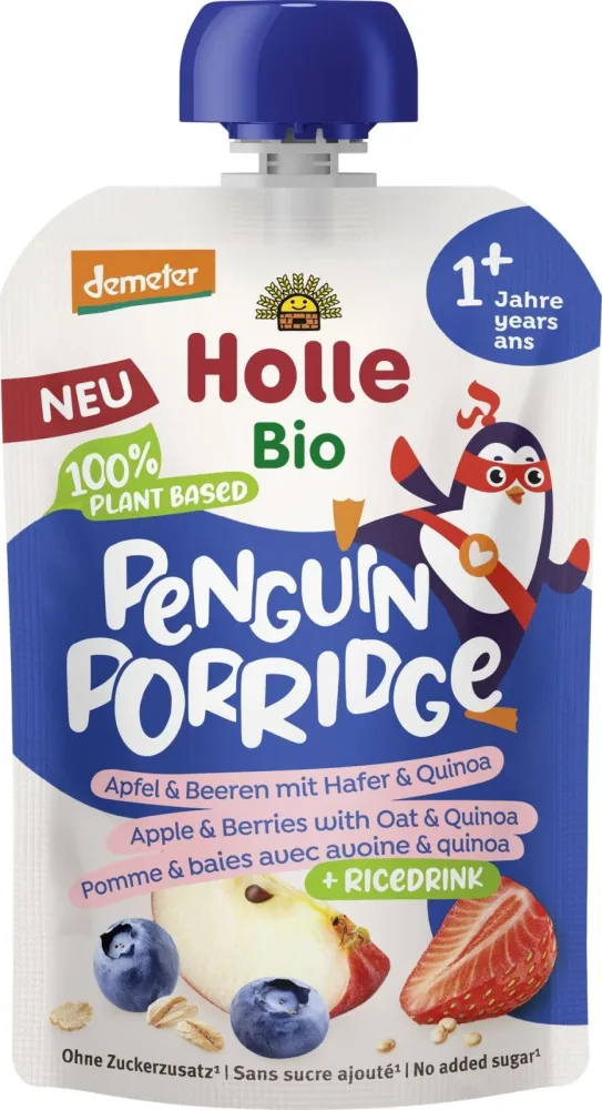 Holle Bio Penguin Porridge Quetschbeutel (110g)