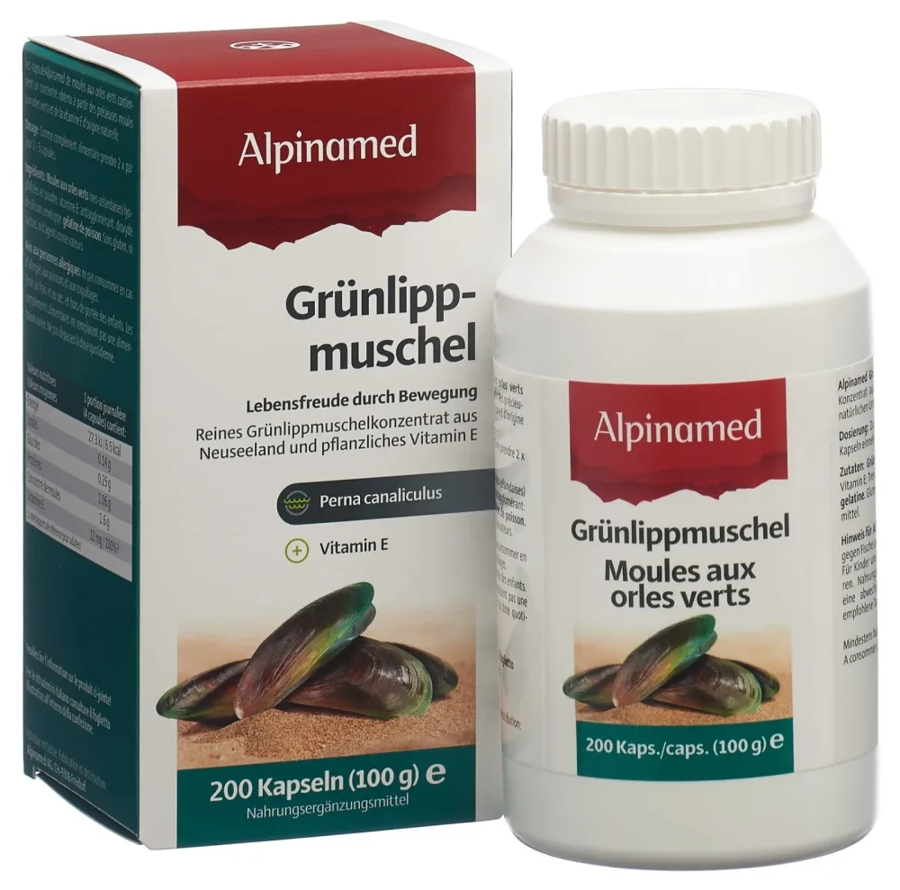 Alpinamed Grünlippmuschel 400mg Kapseln (200 Stk)