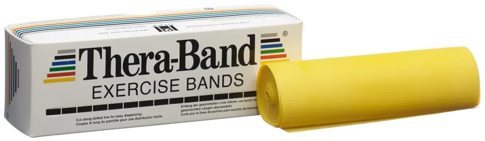 THERA-BAND&reg; &Uuml;bungsband 5.5 m x 12.8  gelb