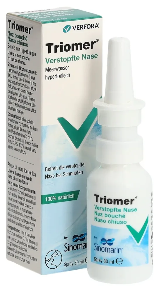 Triomer Verstopfte Nase Meerwasser-Taschenspray (30ml)